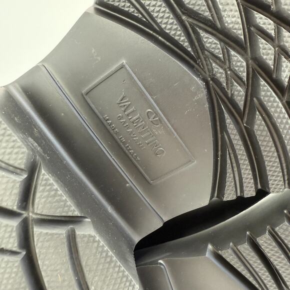 Valentino Garavani Rain Boots Floral Flower Platform Italy Chunky EU 39 US 8.5 - Picture 10 of 13